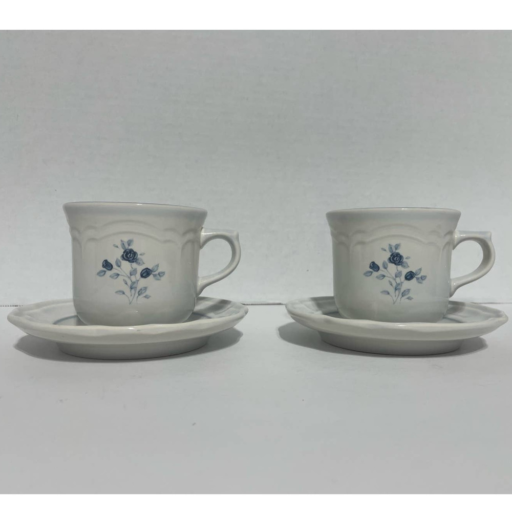 Vintage Pfaltzgraff Poetry Mug & Saucer (2)